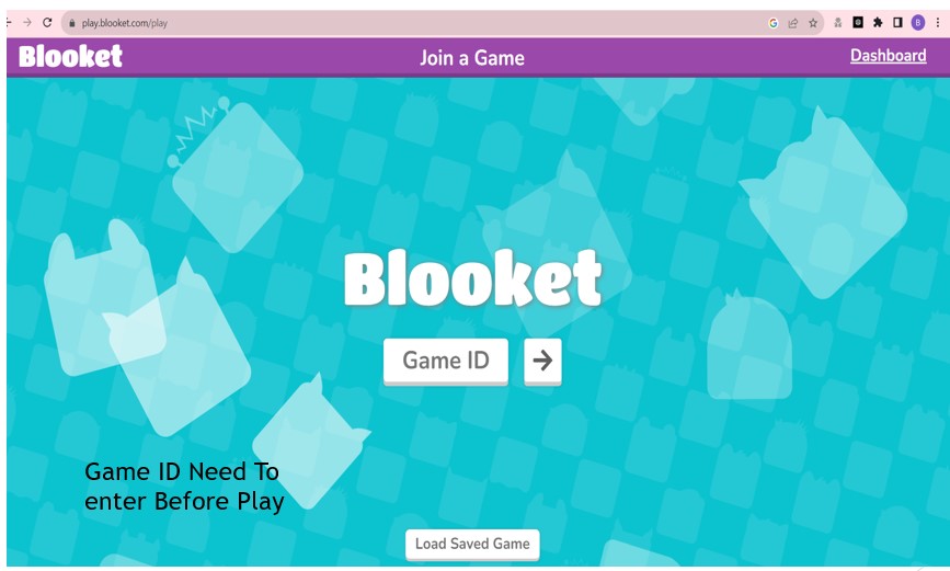 Blooket Game ID dashboard