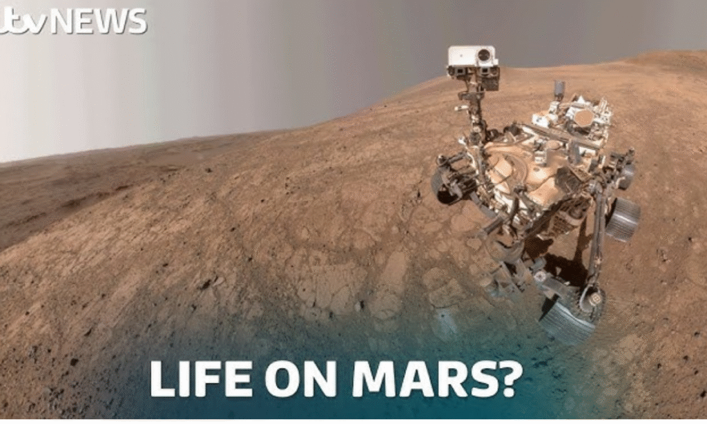 Astronaut exploring the Martian surface during a future mission.