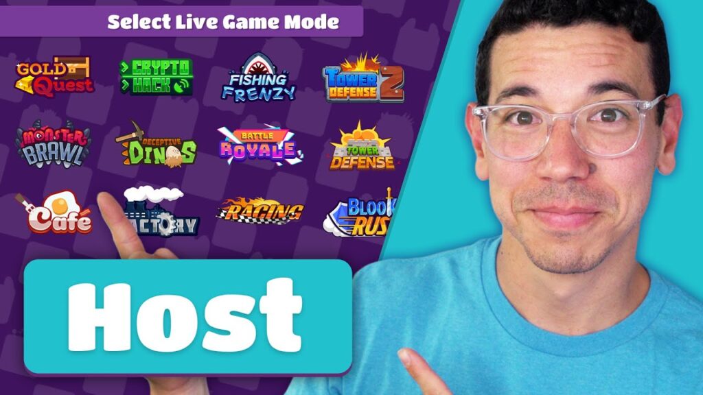 “Blooket home dashboard for hosts.”