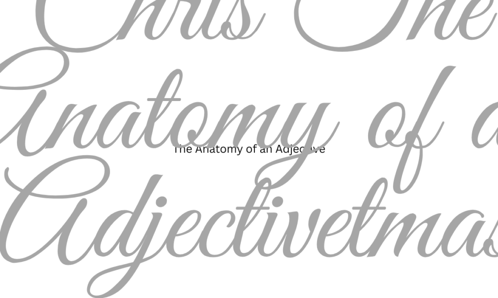 At its easiest, that an adjective that modifies